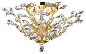 Bulb not included input voltage: Orchid 6 Light Gold Flush Mount Traditional Flush Mount Ceiling Lighting By Elegant Furniture Lighting Houzz