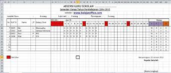 Aplikasi sekolah format microsoft excel gratis download pada kesempatan kali ini sisi edukasi berbagi tentang aplikasi sekolah format microsoft excel yang bisa. Download Format Absensi Guru Excel Belajar Office
