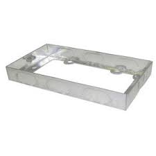 Used with 3/4″ w, 1 1/4″ w, and 1 3/4″ w raceway systems. Norslo Extension Box Steel 2 Gang 16mm At Uk Electrical Supplies