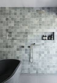 Photo 12 Of 21 In This Breezy Sydney Home Stands Strong Against In 2020 Ming Green Tile Green Tile Free Standing Bath