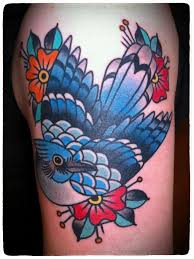 Blue Bird And Rose Tattoo This Is Disgustingly Beautiful Tattoo Work I Wish This Was On Me Beautiful Tattoos Blue Jay Tattoo Trendy Tattoos