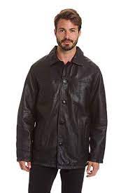 Excelled Men S Big And Tall Four Button Lambskin Leather Car Coat Review Mens Big And Tall Car Coat Lambskin Leather