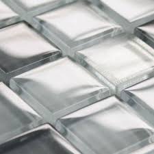For example, a marble and glass mosaic tile. Onix Grey Mix Glass Mosaic Clearance Tileflair
