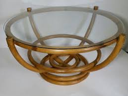 Vntg bamboo coffee table (without glass tabletop) $463.00. Vintage Round Bamboo Coffee Table With Glass Top Mid Century Modern Bamboo Coffee Table Glass Top Coffee Table Glass Top