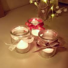 Photophores De Noel En Pot De Yaourt En Verre Homemade Xmas Photophore Pots De Yaourt Pot En Verre Pots