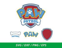 Paw Patrol Logo Svg Dxf Png Eps Instant Download Paw Patrol Paw Patrol Birthday Paw Patrol Birthday Party