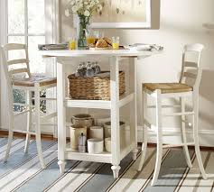 Seating capacity when fully extended: Shayne Drop Leaf Bar Height Table White Kitchen Table Set Home Decor Small Dining Table