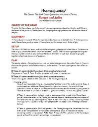 Juliet capulet shows maturity beyond her years. Romeo And Juliet Trivia Game 180 Questions Not Your Typical Trivia Game