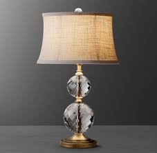 Stacked Crystal Ball Table Lamp Base