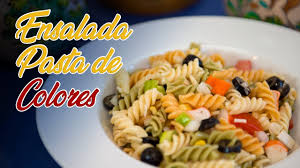 Te enseño como cocer pasta, spaghetti o. Ensalada Fria De Pasta De Colores Receta De Silvia Youtube