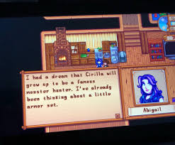 Nice Little Reference From Stardew Valley When You Name Your Kid Thewitcher3 Ps4 Wildhunt Ps4share Games Gami Stardew Valley Stardew Valley Fanart Valley