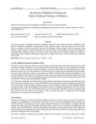 Use the three ws to write reflectively. Pdf The Power Of Reflective Writing For Early Childhood Teachers In Palestine Buad Khales Academia Edu