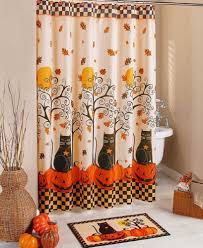 Black Cat Shower Curtain Halloween Bath Decor Bathroom Accessories Pumpkins New Unbranded Cou Fall Bathroom Decor Halloween Bathroom Halloween Shower Curtain