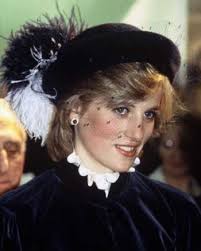 PRINCESS DIANA RESPLENDENT IN BLUE VELVET CAROLINE CHARLES SUIT 8 FEBRUARY  1983 BIRMINGHAM