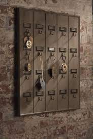 Vintage Inspired Hotel Key Rack Wooden Key Holder Key Rack Rustic Keys