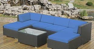 Ohana 7piece Outdoor Wicker Patio Furniture Sectional Conversation Set With Weather Resi Outdoor Wicker Patio Furniture Sectional Patio Furniture Outdoor Patio