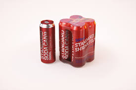 4x Four Shrink Wrap Packaging 3d Model Pack With Soda Can 568ml Glass Beer Mugs Shrink Wrap Canning
