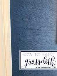 Project How To Diy Paint Outdated Grasscloth Wallpaper Grasscloth Wallpaper Painting Over Wallpaper Fabric Wallpaper