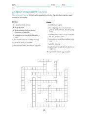 Check spelling or type a new query. 11 Vocab Review Pdf Name Class Date Chapter Vocabulary Review Crossword Puzzle Complete The Puzzle By Entering The Term That Matches Each Numbered Course Hero