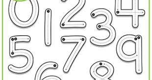 FREE Tracing Numbers Set Clip Art (0-9)