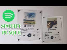 How To Diy Spotify Plaque Step By Step Tutorial Debbie Conche Youtube Plaque Diy Diy Vinyl Diy Photo Frames