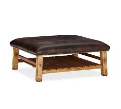 That's the beauty of leather benches and storage ottomans. Caden Square Leather Ottoman Pottery Barn