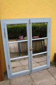 Spiegelfenster Spiegel Landhausstil Holz Altes Fenster Mit Rahmen Blau Sumoscout Alte Fenster Spiegel Fenster Fenster