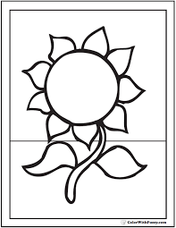 Sunflower art worksheets for more information facebook douglasscentermhk or mhkprd downtown farmers market 8 a m 1 p m power of produce club will also host new activities each week. Sunflower Coloring Page 14 Pdf Printables