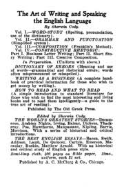 English translation from the book lendlased, page 81 probably, one of the important factors regulating bat numbers is d i s e a s e s, but those have not. The Art Of Writing And Speaking The English Language Sherwin Cody Free Download Borrow And Streaming Internet Archive