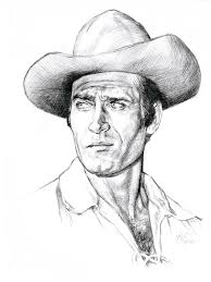 Image Of Clint Walker In Cheyenne Clint Walker As Cheyenne Tv Western 1955 1963 By Abdonjromero On Clint Walker Tv Westerns Cowboy Artwork