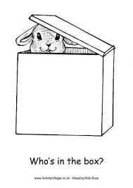 Easter Box Colouring Page Disegni