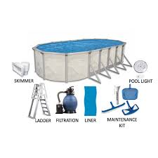 Independence 16 Ft X 32 Ft Oval 52 In Deep Hard Sided Above Ground Pool Package Purbch163252hd1 In 2020 In Ground Pools Above Ground Pool Oval Above Ground Pools