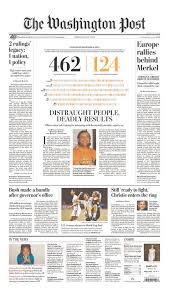 The Washington Post Today S Front Pages Newseum Newspaper Design Layout Newspaper Layout Newspaper Design