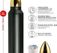 Amazon.com: Goetland 304 Stainless Steel 32 oz Bullet Water ...