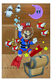 Some of the warp paintings change, based on which kingdoms you choose to visit first. Moon Get Underwater Airship Color Commission By Https The Sakura Samurai Deviantart Com On Deviantart Super Mario Art Mario And Luigi Mario Art