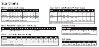 5 11 tactical sizing chart chart tactical shirt size chart