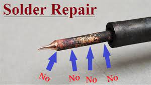 Repair Soldering Iron Solder Not Sticking To The Tip How To Clean And Re Tin Youtube