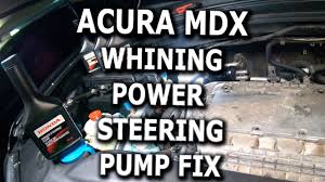 Need mpg information on the 2003 acura mdx? Acura Mdx Whining Power Steering Pump Fix Diy Youtube