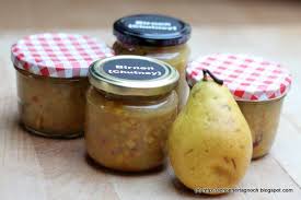 Selbstgemachtes Birnenchutney Mit Ingwer Und Safran Schoner Tag Noch Birnenchutney Birnenchutney Rezept Lebensmittel Essen