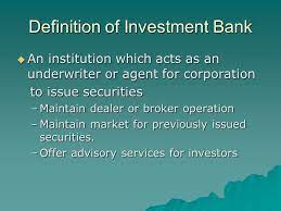Big / large / major investment banks Industry Research Group 1 1 Fundamental Differences Of Commercial Banks And Investment Banks The Different Job Nature And How To Make Money Ppt Download