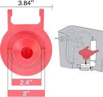 Amazon.com: Ranjaner 2pcs 3inch Toilet Flapper Replacement ...