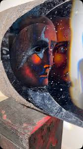 Janus Head II, 2007, (Swedish) glass sculpture Bertil Vallien. ❤️, ., ., .,  #ringlingcollege #richardandbarbarabasch #sarasotaflorida #humanform