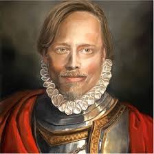 Karlo Ibarra Portrait of Brock Pierce as a colonizer, 2022 Oil