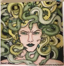 Mythomorphia Kerby Rosanes Kerbyrosanes Mythomorphia Coloured With Prismacolor Tombow Irojiten Med Medusa Drawing Color Pencil Drawing Coloring Books How to draw medusa step by step. medusa drawing color pencil drawing