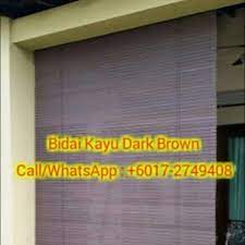 Kedai kayu wangi, surabaya bild: Supply Pasang Bidai Kayu Dark Brown Home Furniture Home Decor On Carousell