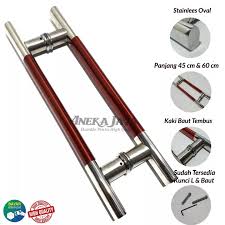 Pintu kaca akan membuat ruang bernuansa minimalis dan pencahayaan yang cukup, lebih bersih, rapi, mewah dan berestetika. Handle Pintu Rumah Tarikan Pintu Rumah Gagang Pintu Kayu Kaca Stainless Baut Tembus Merah 45 Cm Lazada Indonesia