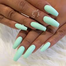 70 Perfect Summer Nails Art Designs And Ideas Mint Nails Summer Acrylic Nails Best Acrylic Nails