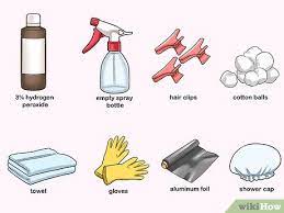 If you are doing your entire head (tips below) wait a week between dye jobs. How To Bleach Your Hair With Hydrogen Peroxide With Pictures