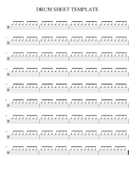 All templates are in a4 size. Blank Drum Sheet Template Sheet Music For Drum Group Solo Musescore Com