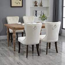 Anyone can complete this moderate difficulty project with the tools and. Dining Room Chairs Set Of 4 Tufted Upholstered Dining Chairs With Nailhead Trim Solid Wood Legs Fabric Dining Room Chairs Classic Accent Leisure Chair For Living Room Meeting Hotel Gream W15184 Walmart Com